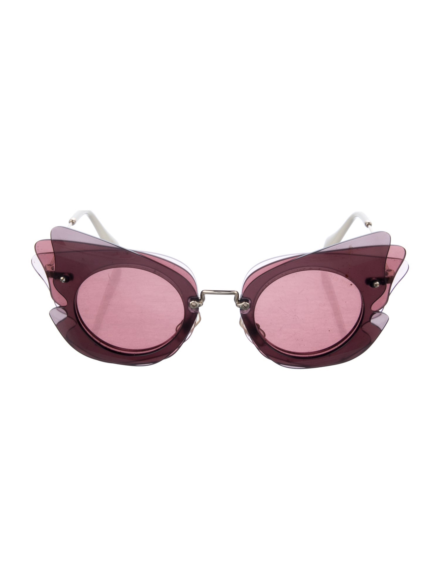 Miu Miu Cat-Eye Tinted Sunglasses