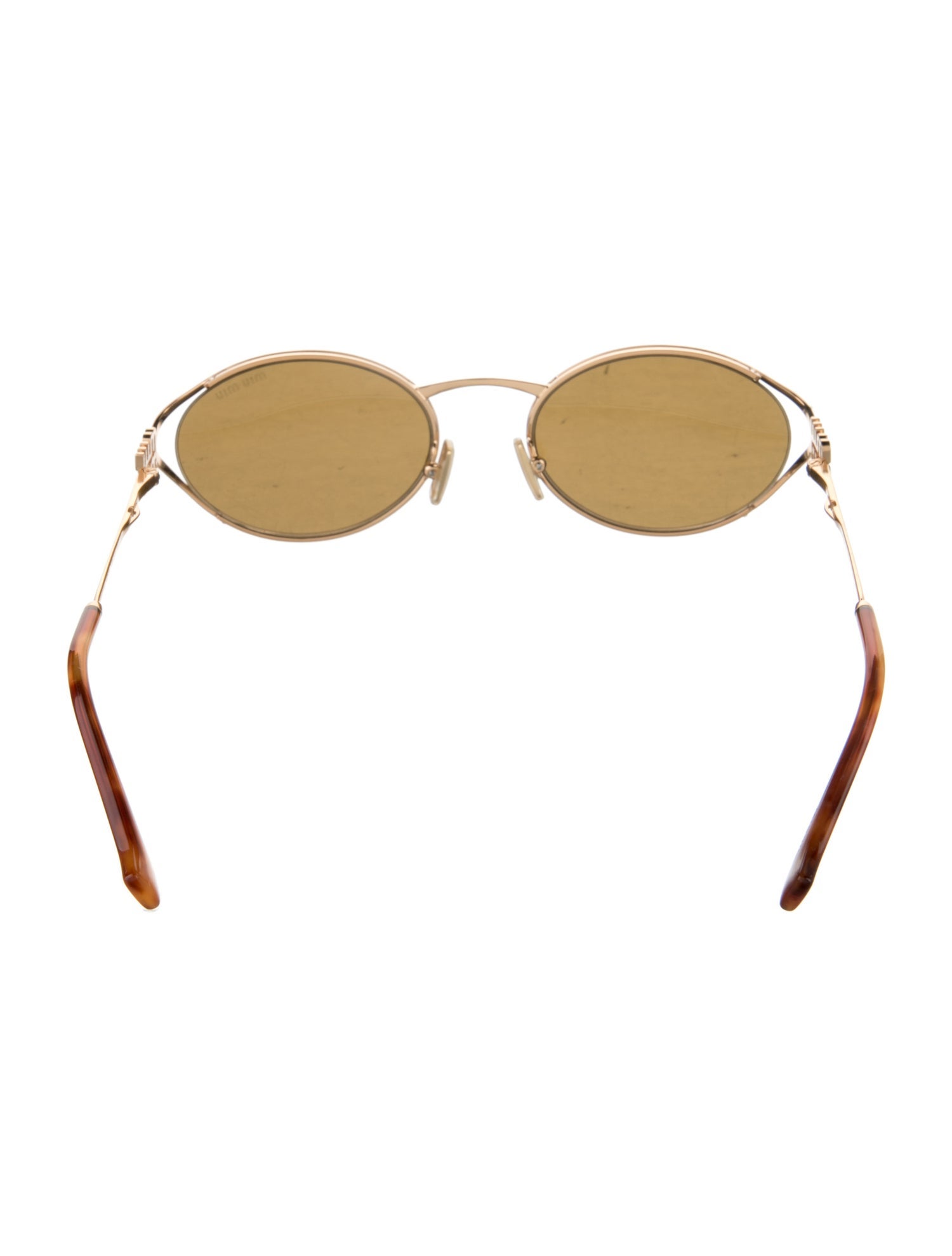 Miu Miu Round Tinted Sunglasses