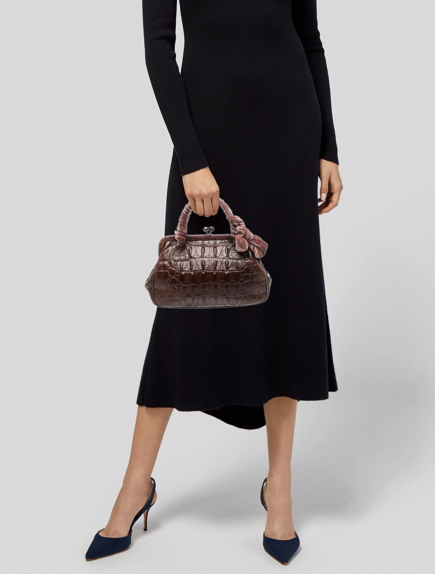 Miu Miu Coccodrillo Top Handle Bag Vintage