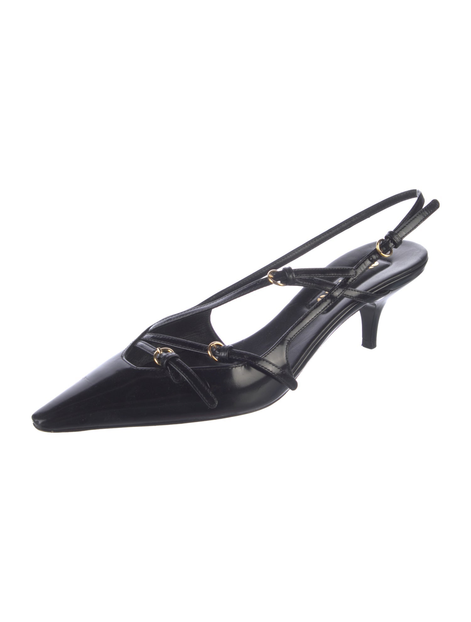 Miu Miu Patent Leather Slingback Pumps