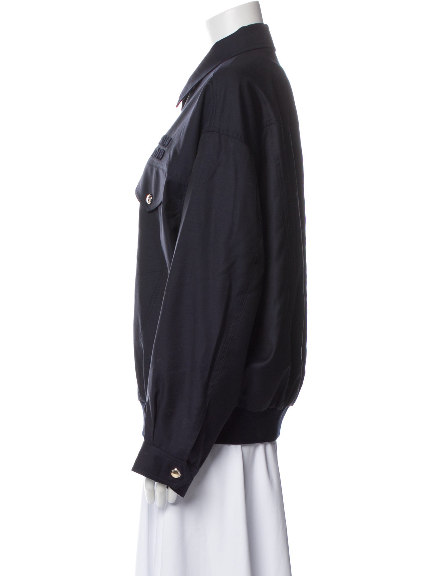 Miu Miu 2024 Virgin Wool Bomber Jacket