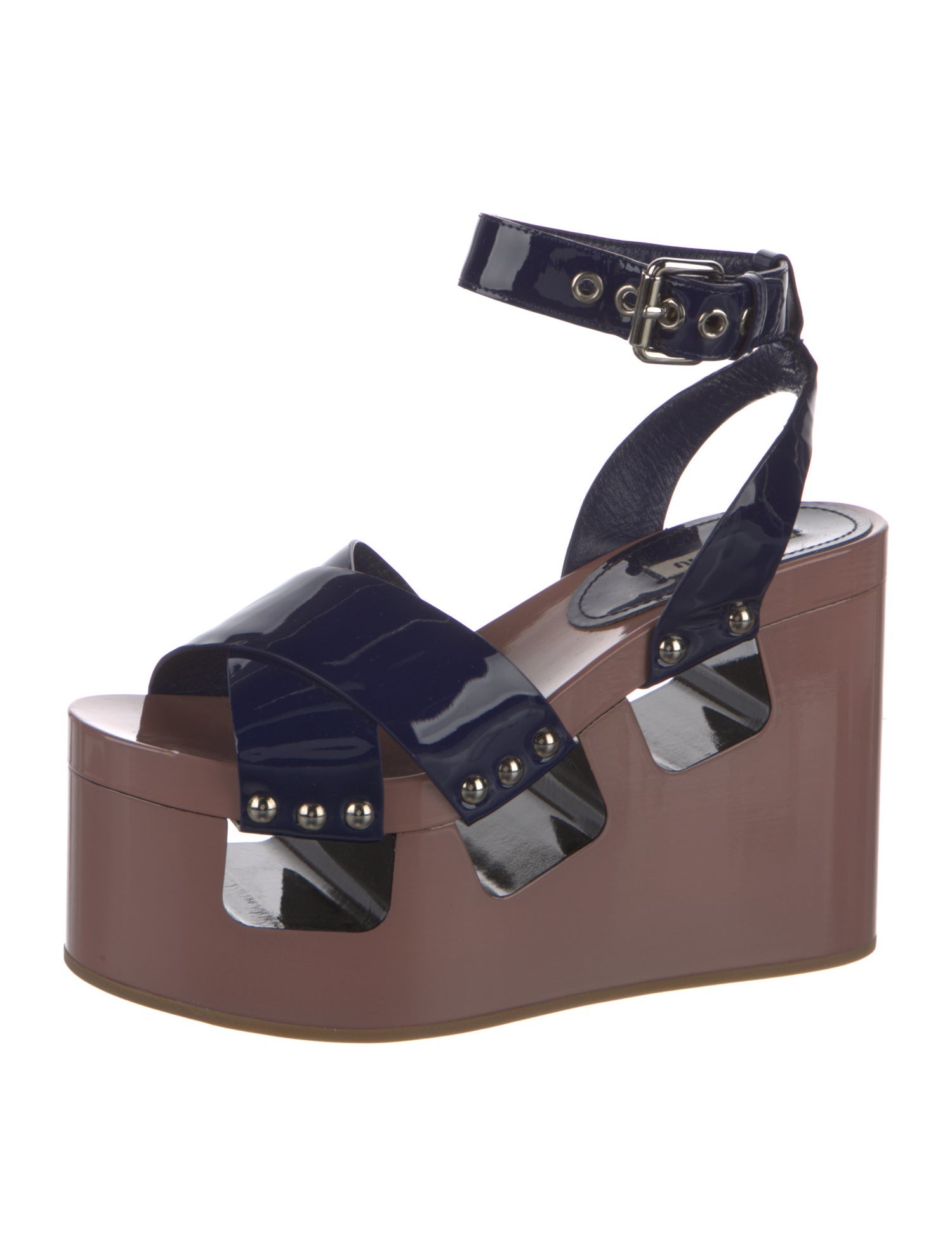 Miu Miu Patent Leather Sandals