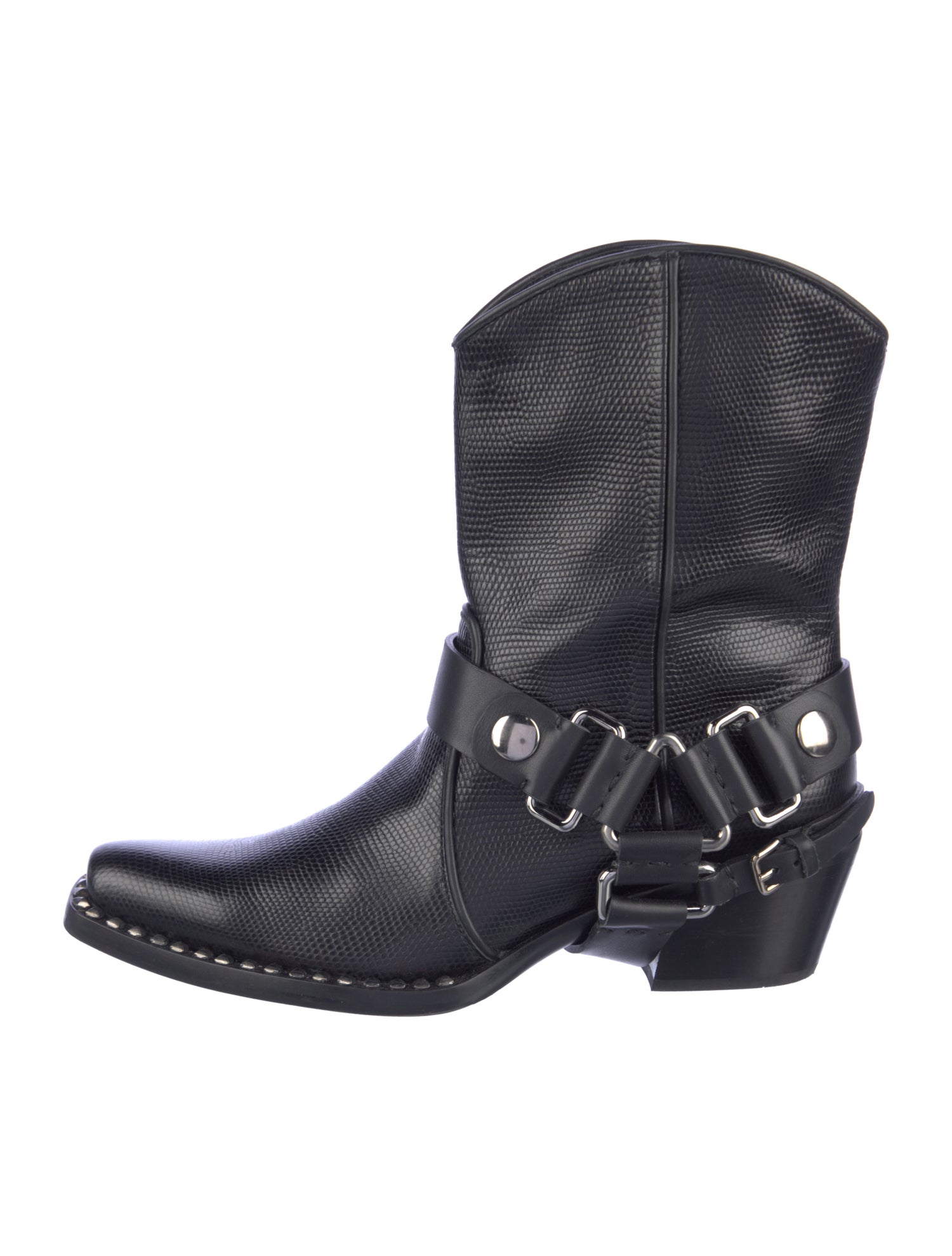 Miu Miu Leather Western Boots