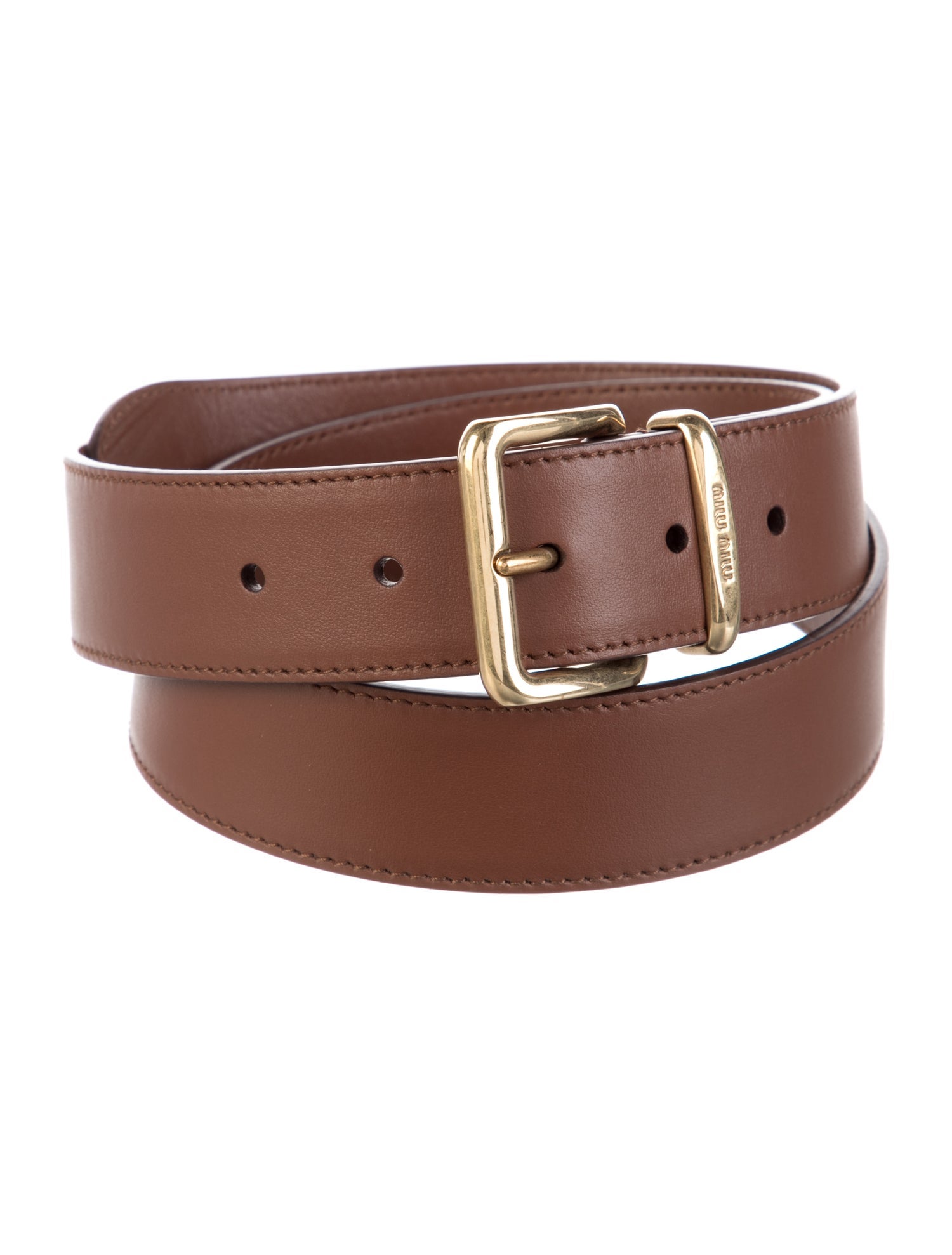 Miu Miu Leather Waist Belt