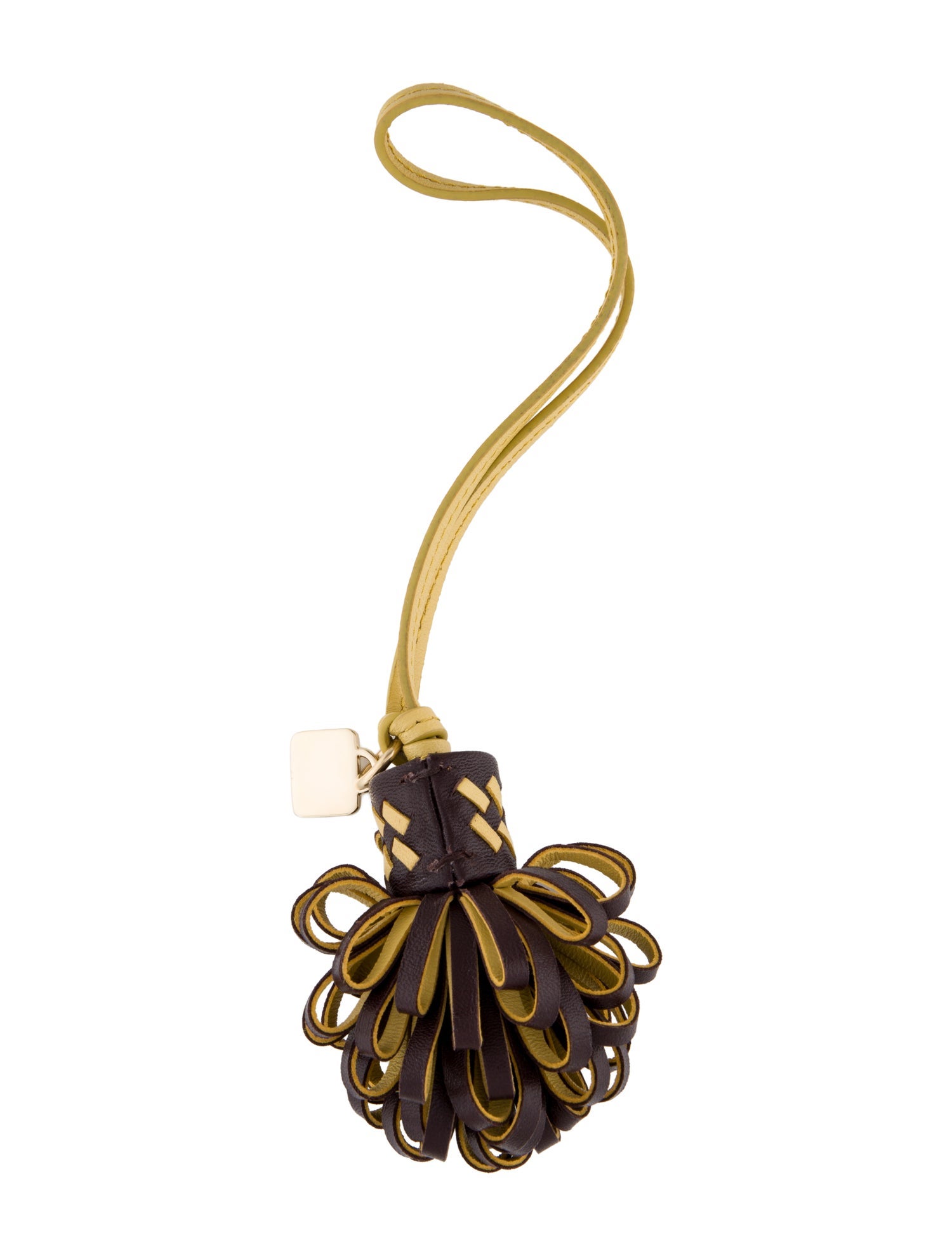 Miu Miu Leather Pom Pom Charm