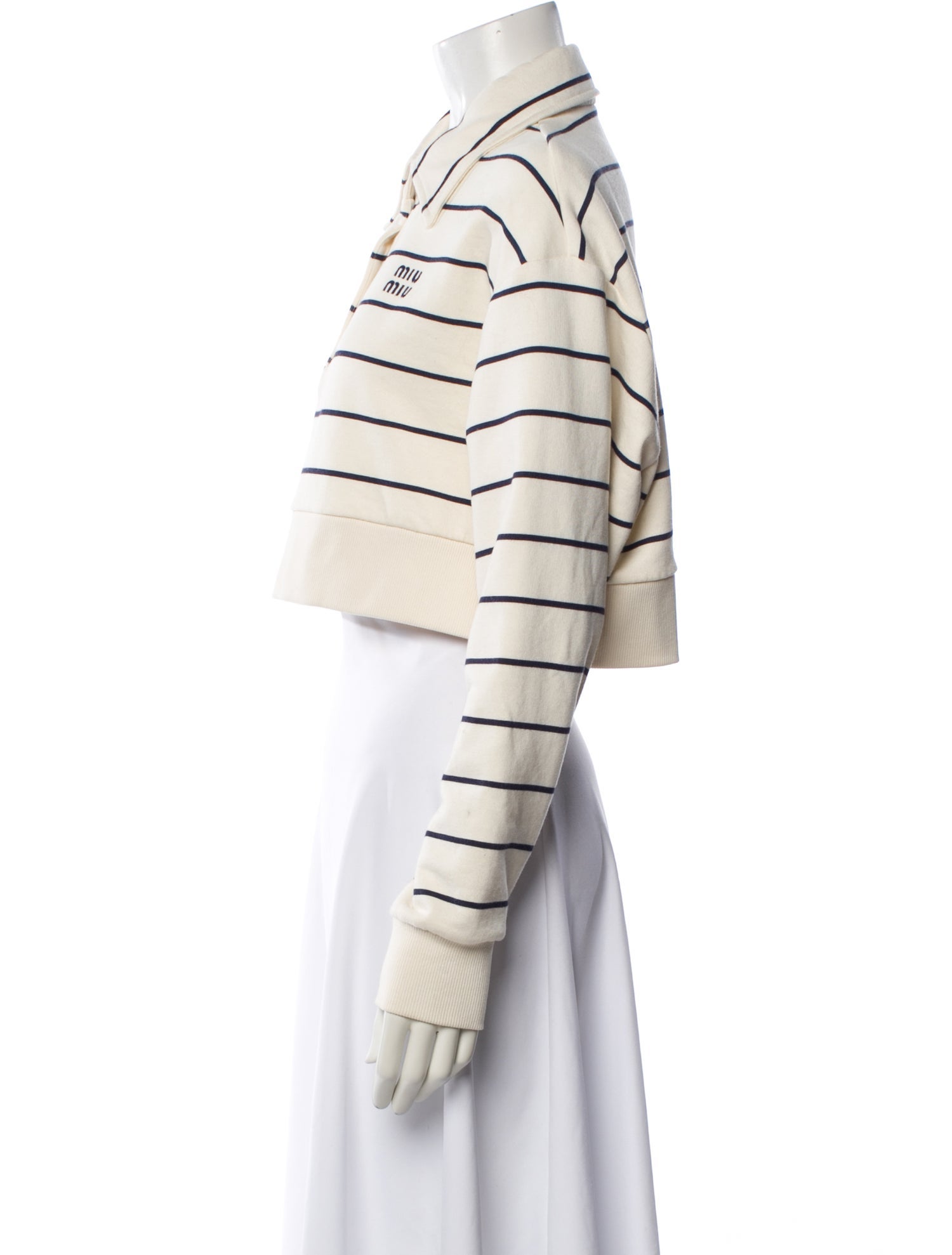 Miu Miu 2024 Striped Crop Top