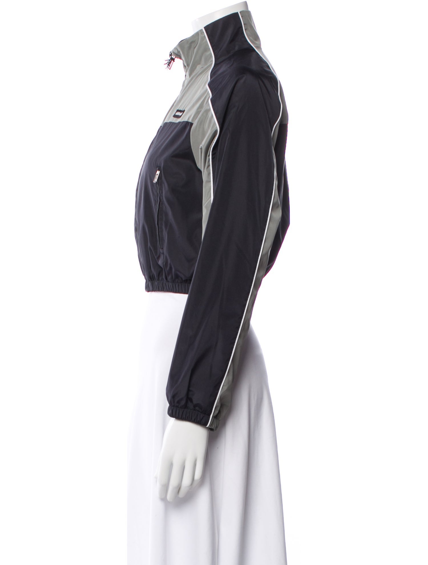 Miu Miu 2025 Colorblock Pattern Bomber Jacket w/ Tags