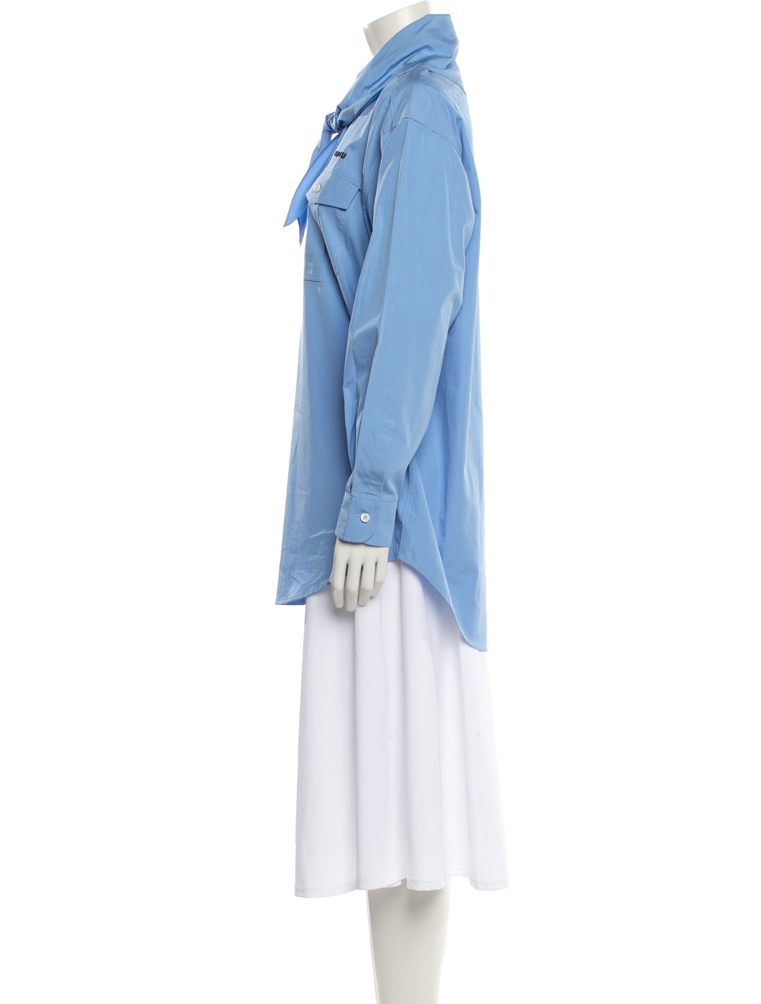 Miu Miu 2025 Tie Neck Blouse w/ Tags