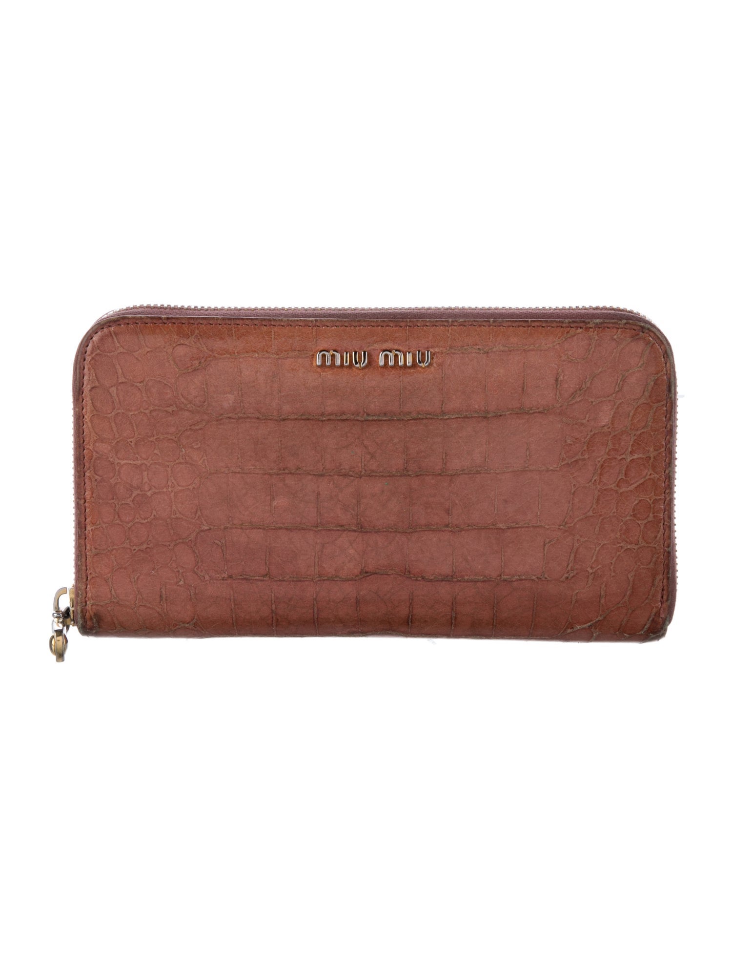Miu Miu Embossed Leather Continental Wallet