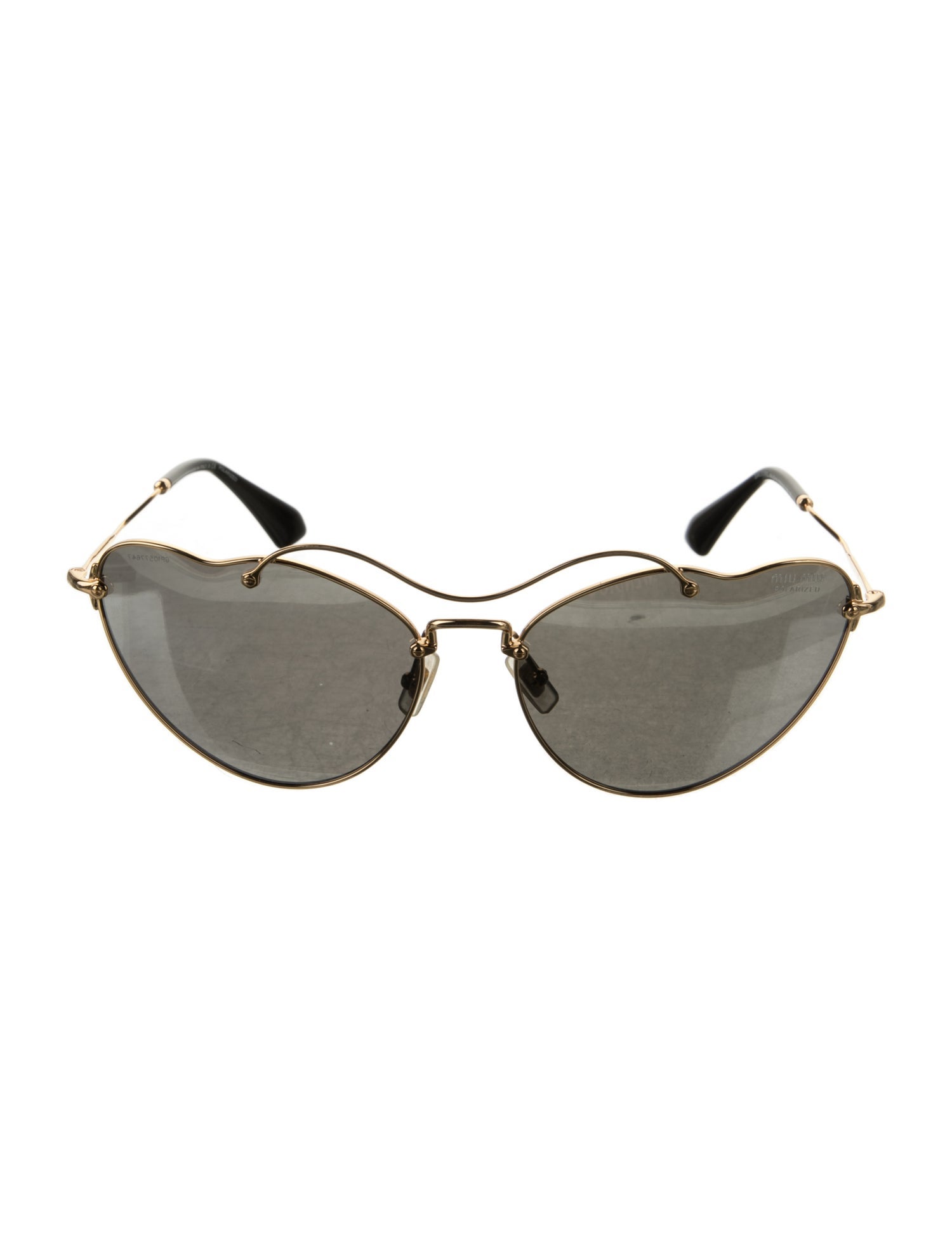 Miu Miu Heart Tinted Sunglasses