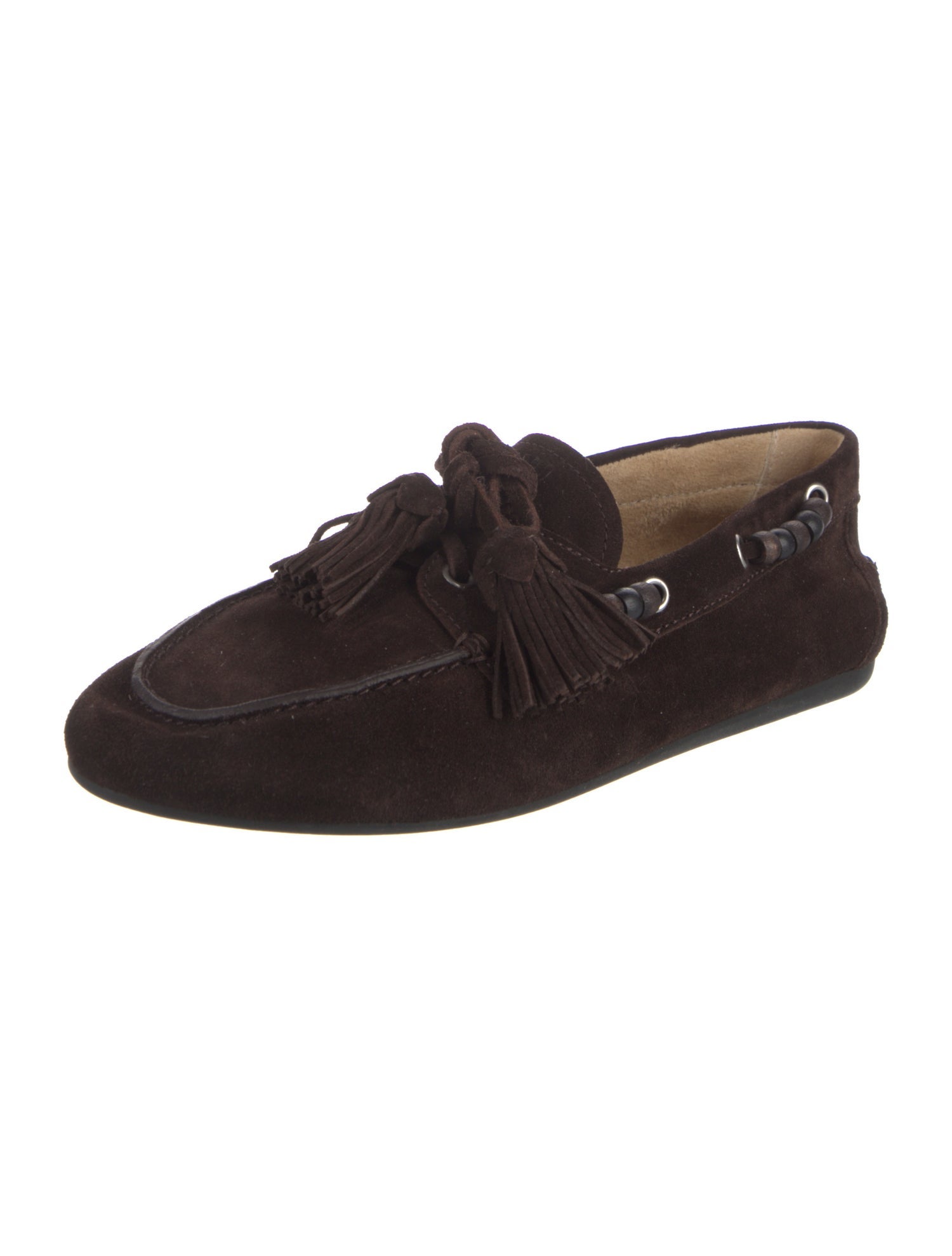 Miu Miu Suede Bow Accents Loafers