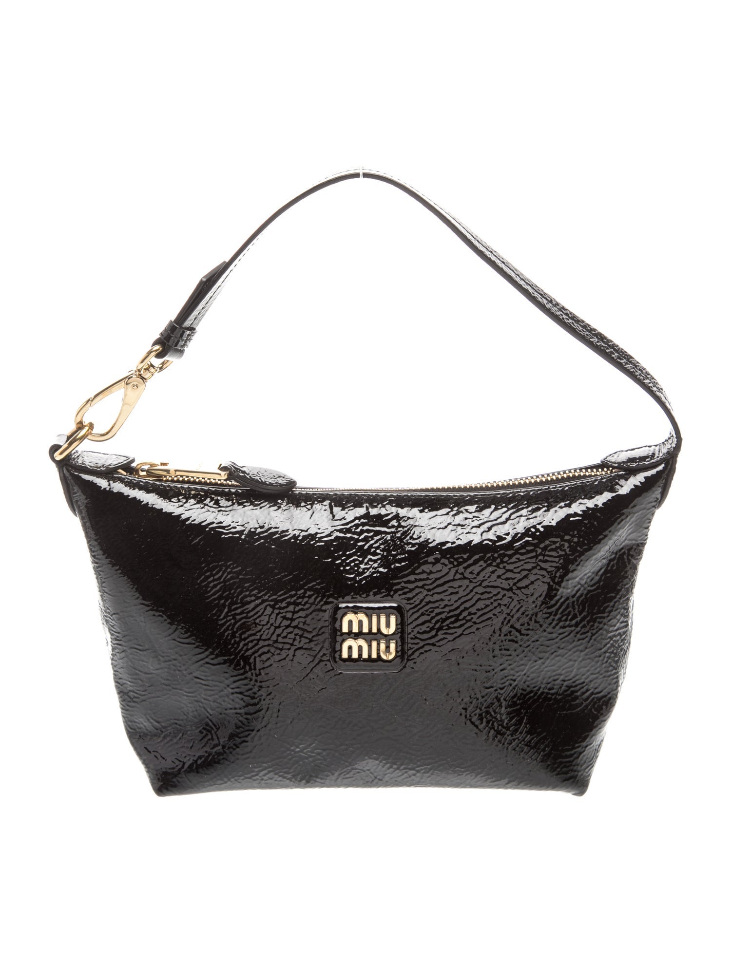 Miu Miu Patent Leather Top Handle Bag