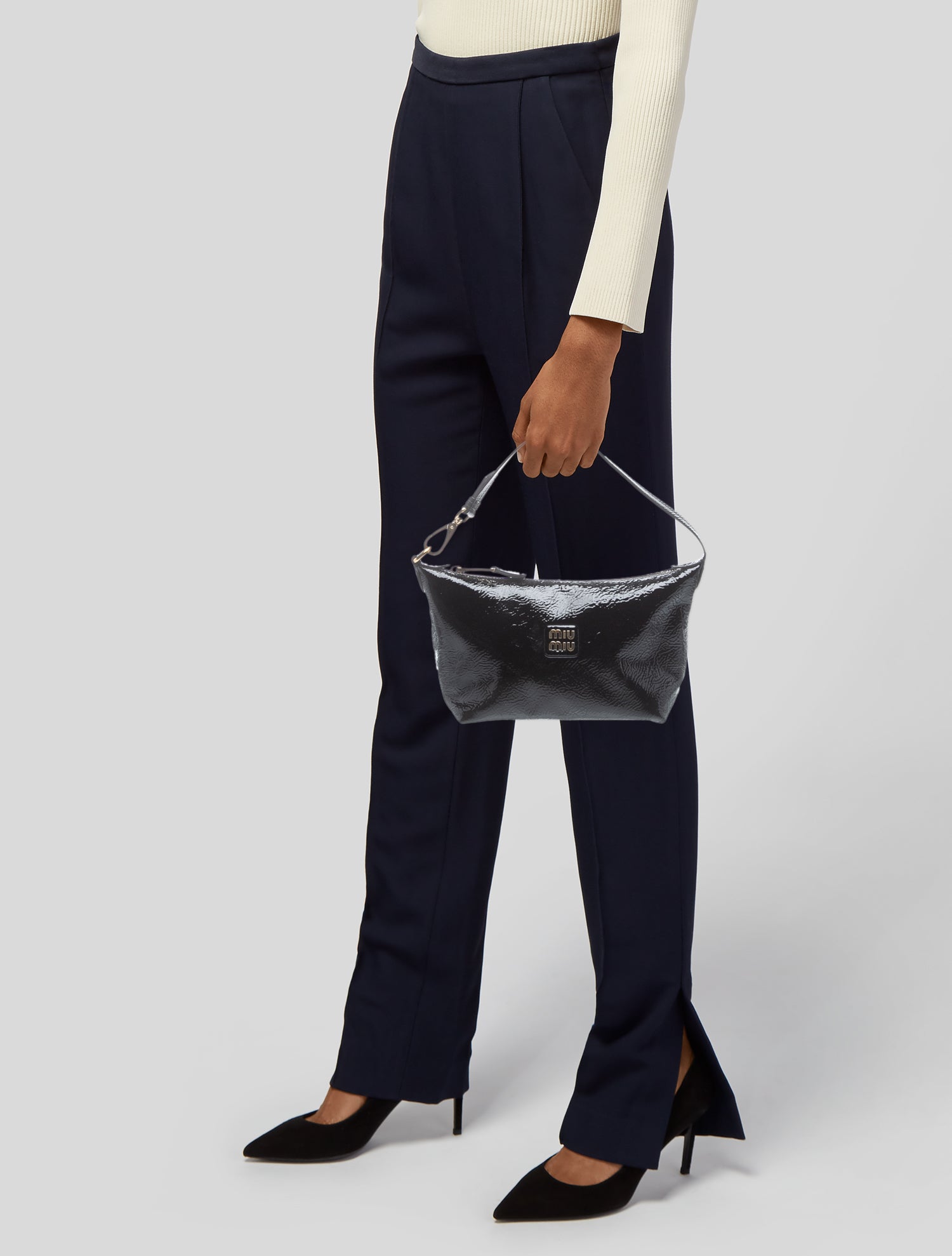 Miu Miu Patent Leather Top Handle Bag