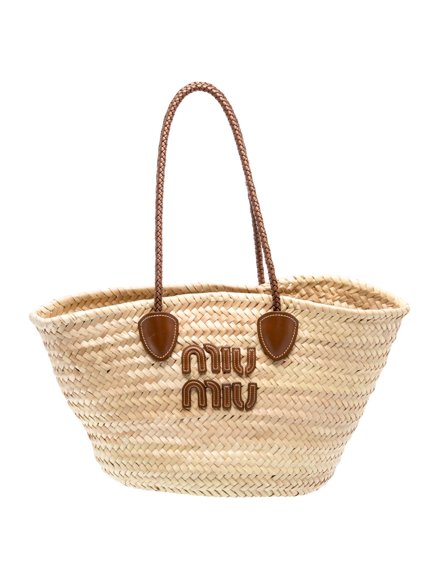 Miu Miu Raffia Tote