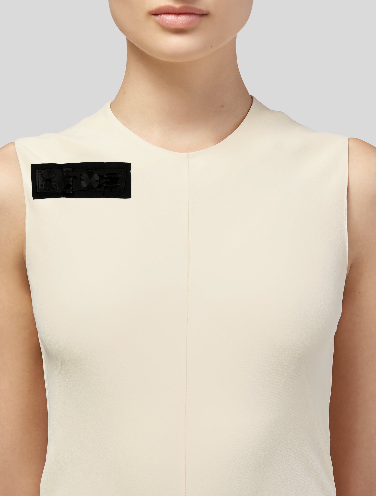 Miu Miu Fabric & Crystal Brooch