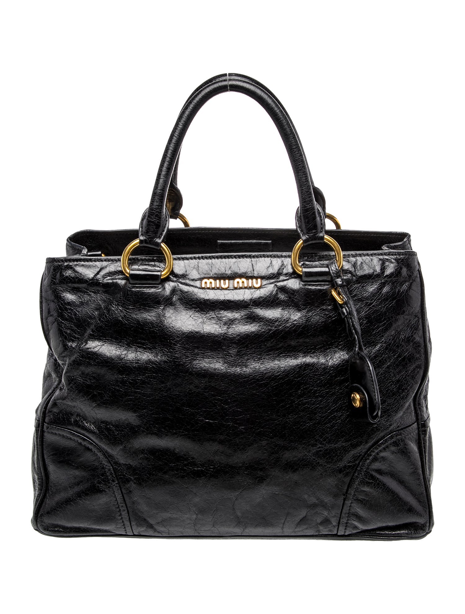 Miu Miu Leather Top Handle Bag