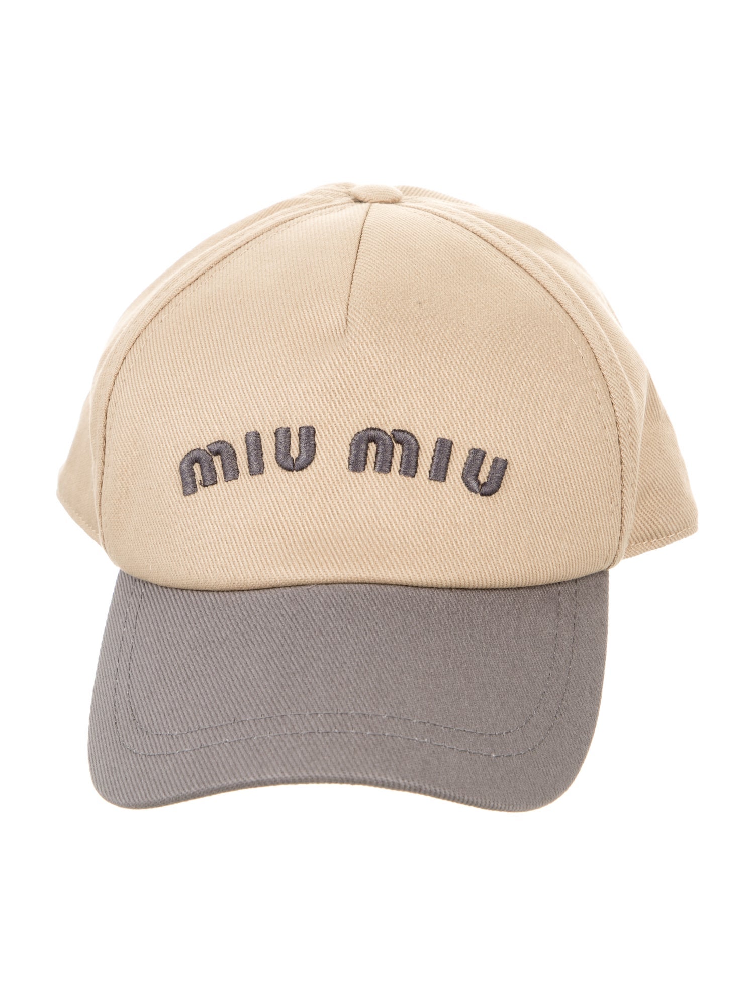 Miu Miu Logo Embroidered Baseball cap