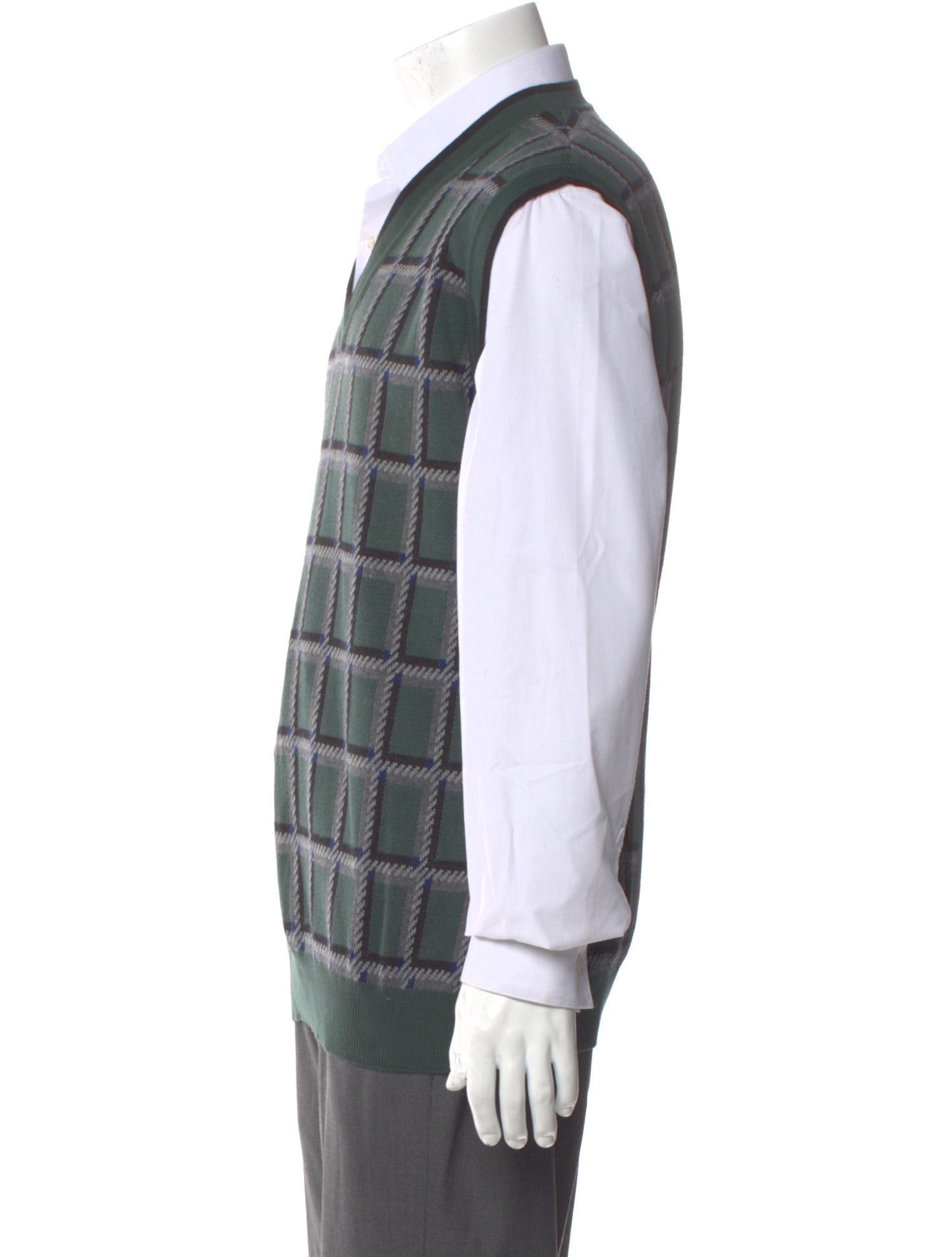 Miu Miu 2017 Plaid Print Sweater Vest