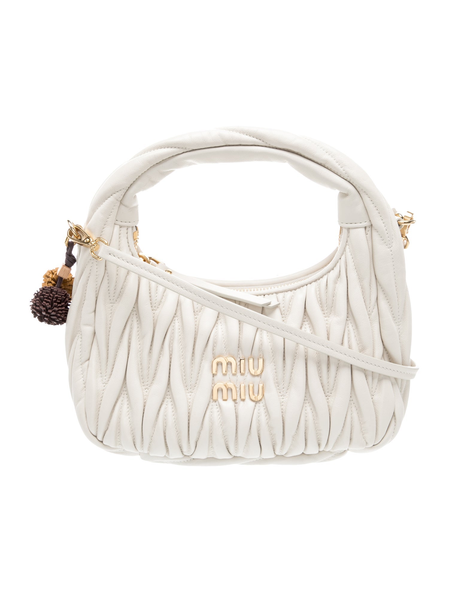 Miu Miu Leather Wander matelassé nappa leather