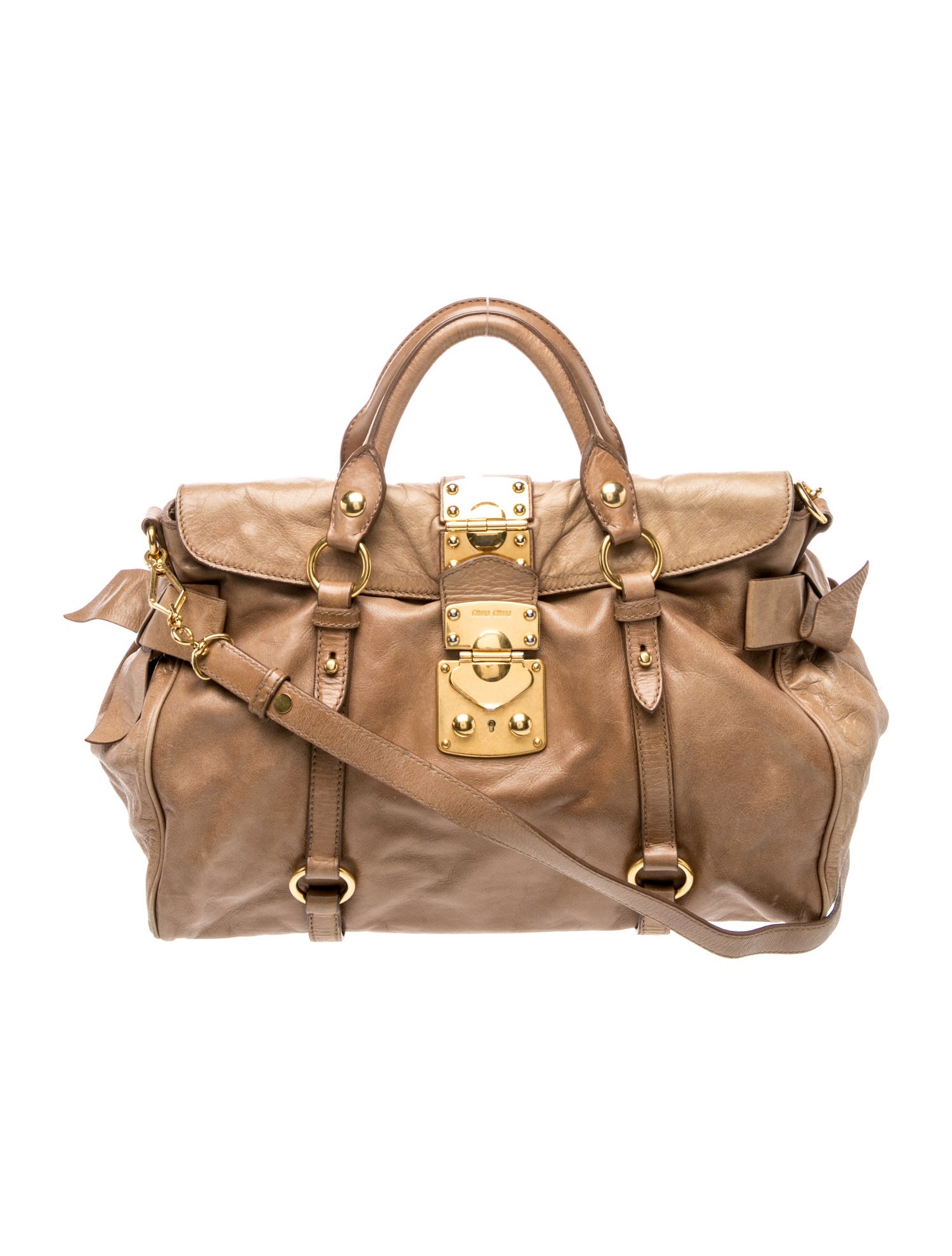 Miu Miu Leather Leather Bow Bag