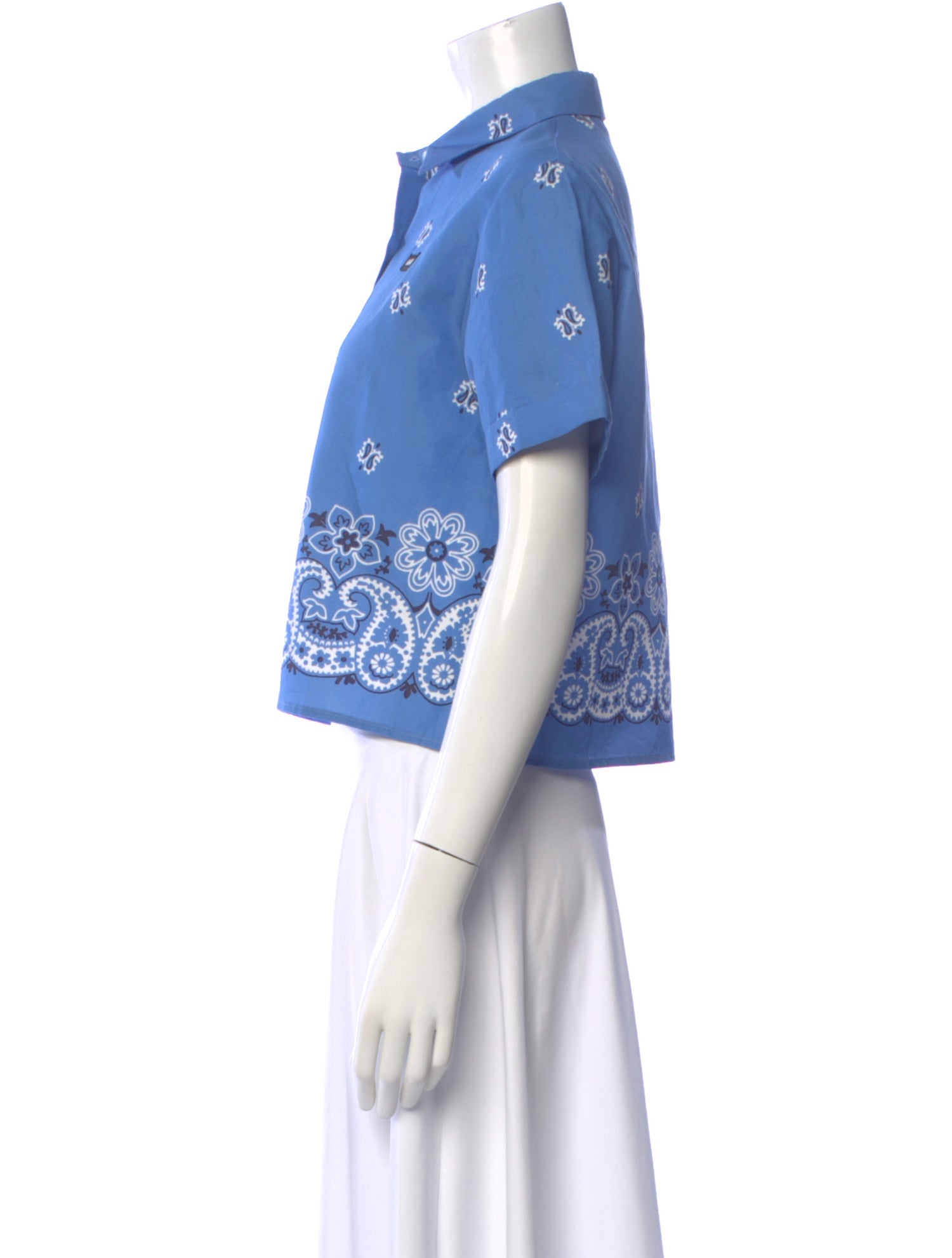 Miu Miu 2025 Paisley Print Top