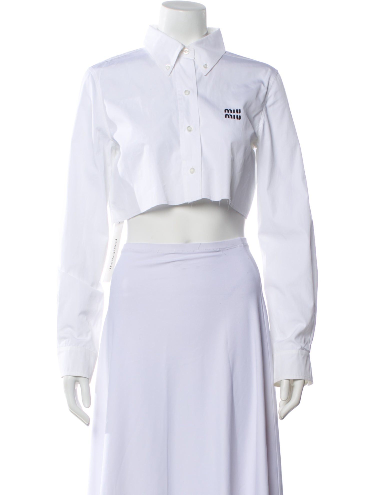 Miu Miu 2022 Long Sleeve Crop Top