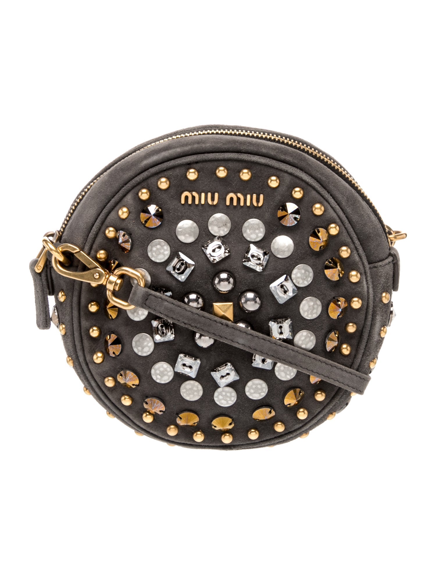 Miu Miu Suede Crossbody Bag