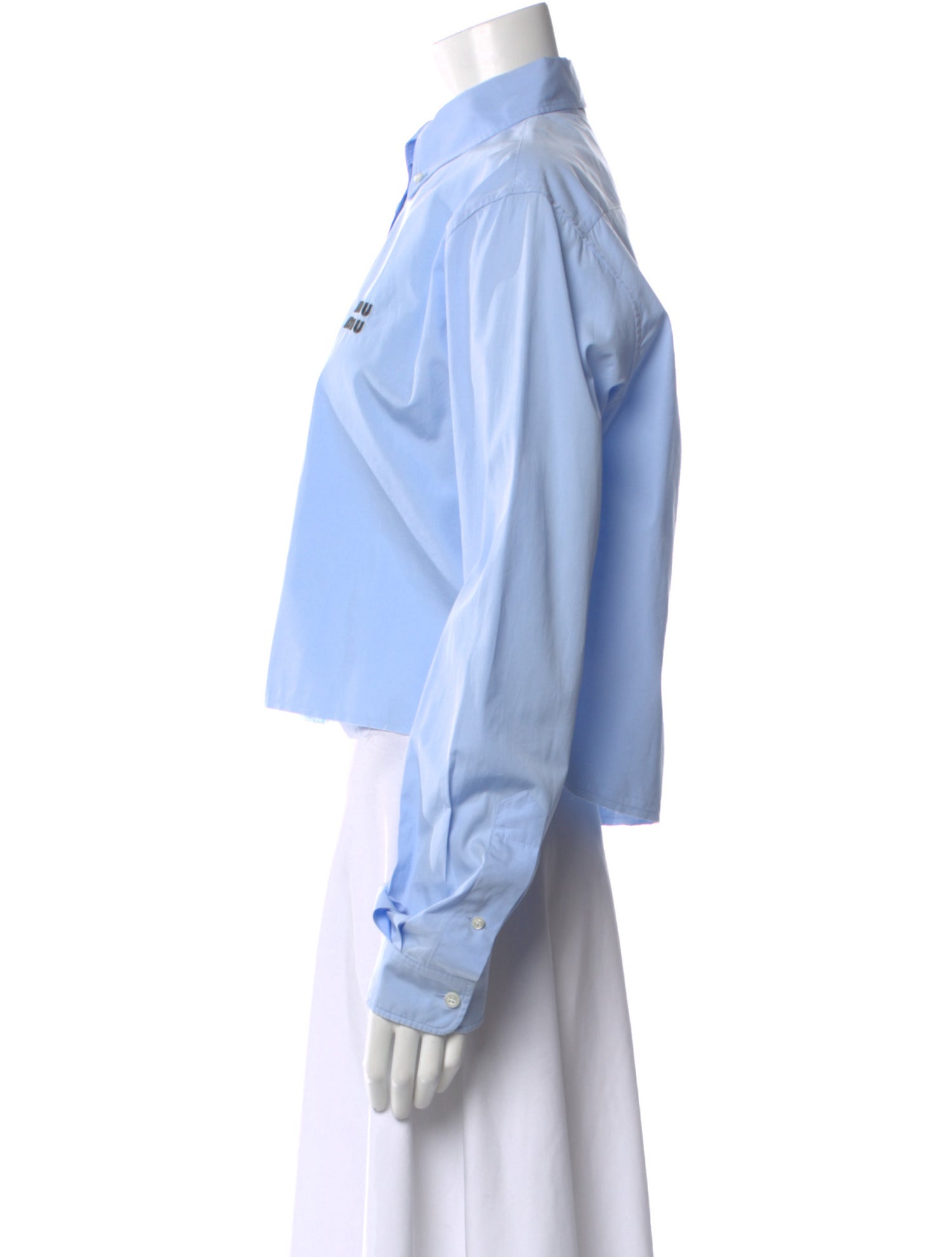 Miu Miu 2023 Long Sleeve Button-Up Top