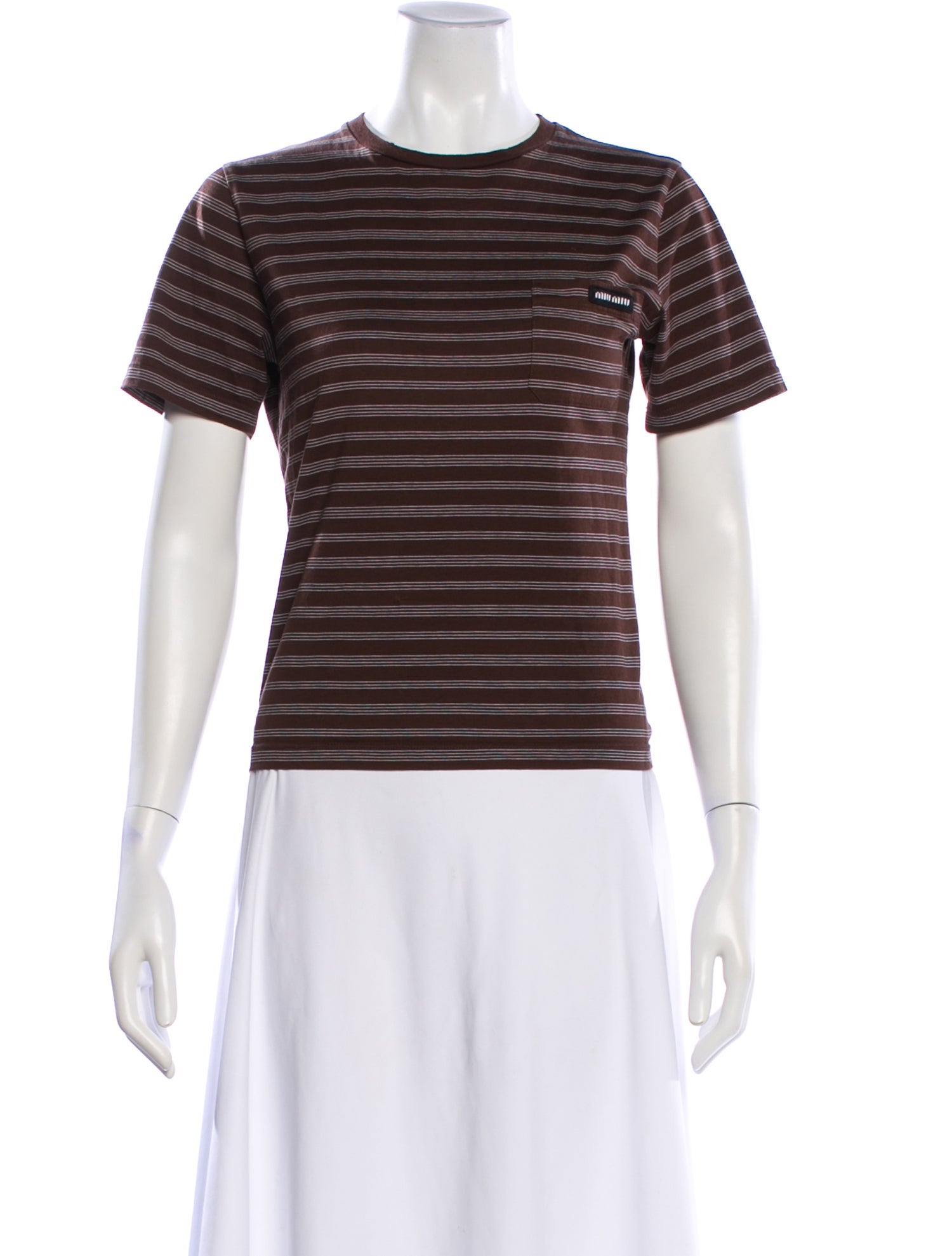 Miu Miu 2024 Striped T-Shirt