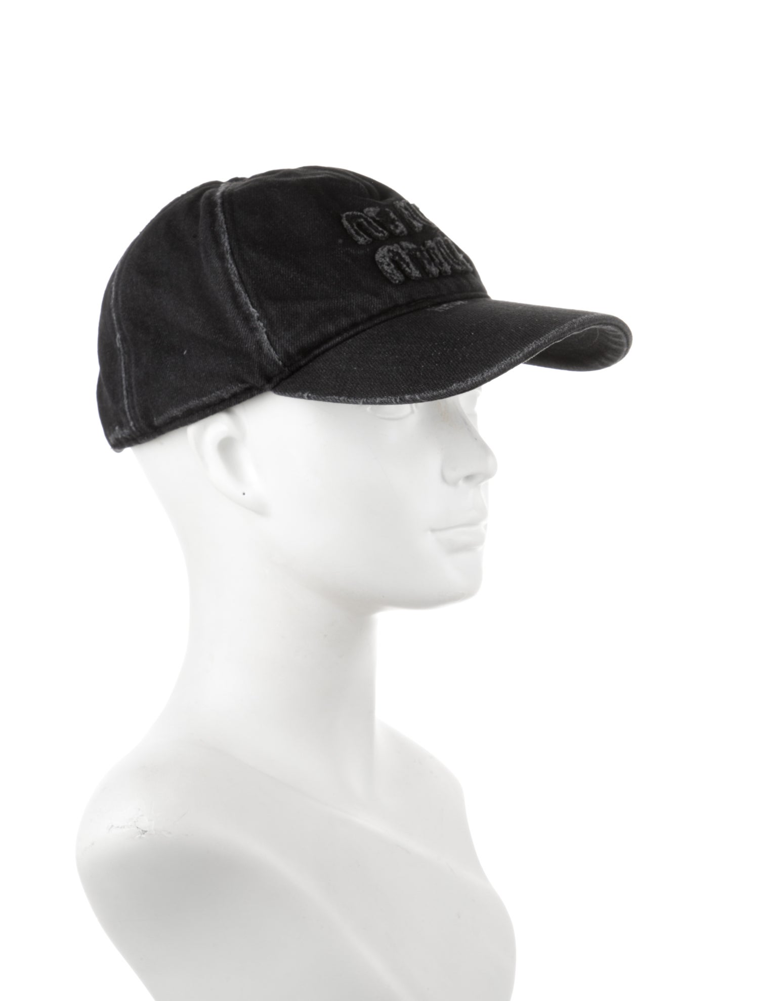 Miu Miu Black baseball caps with tags