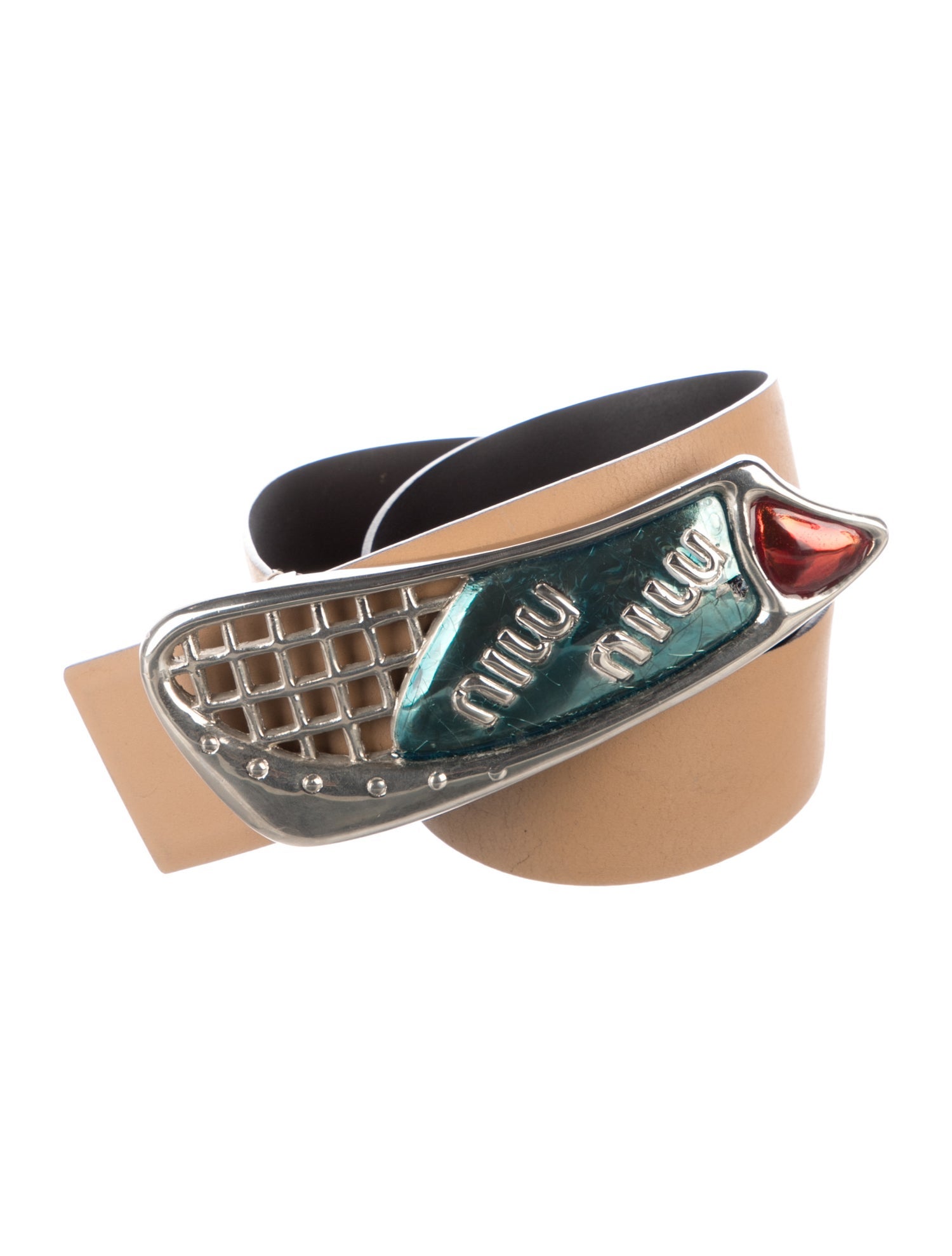 Miu Miu Wide Leather Belt