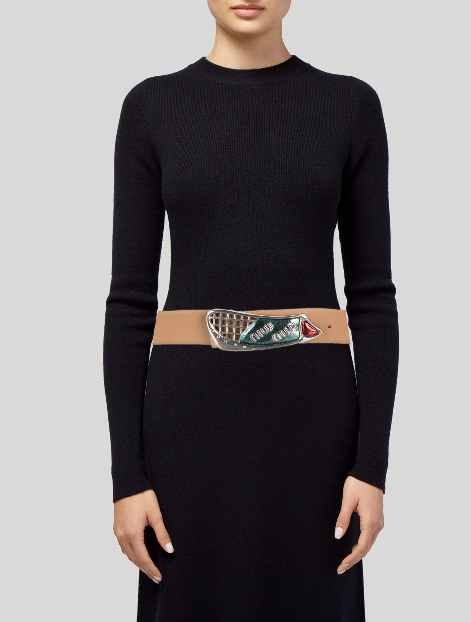 Miu Miu Wide Leather Belt