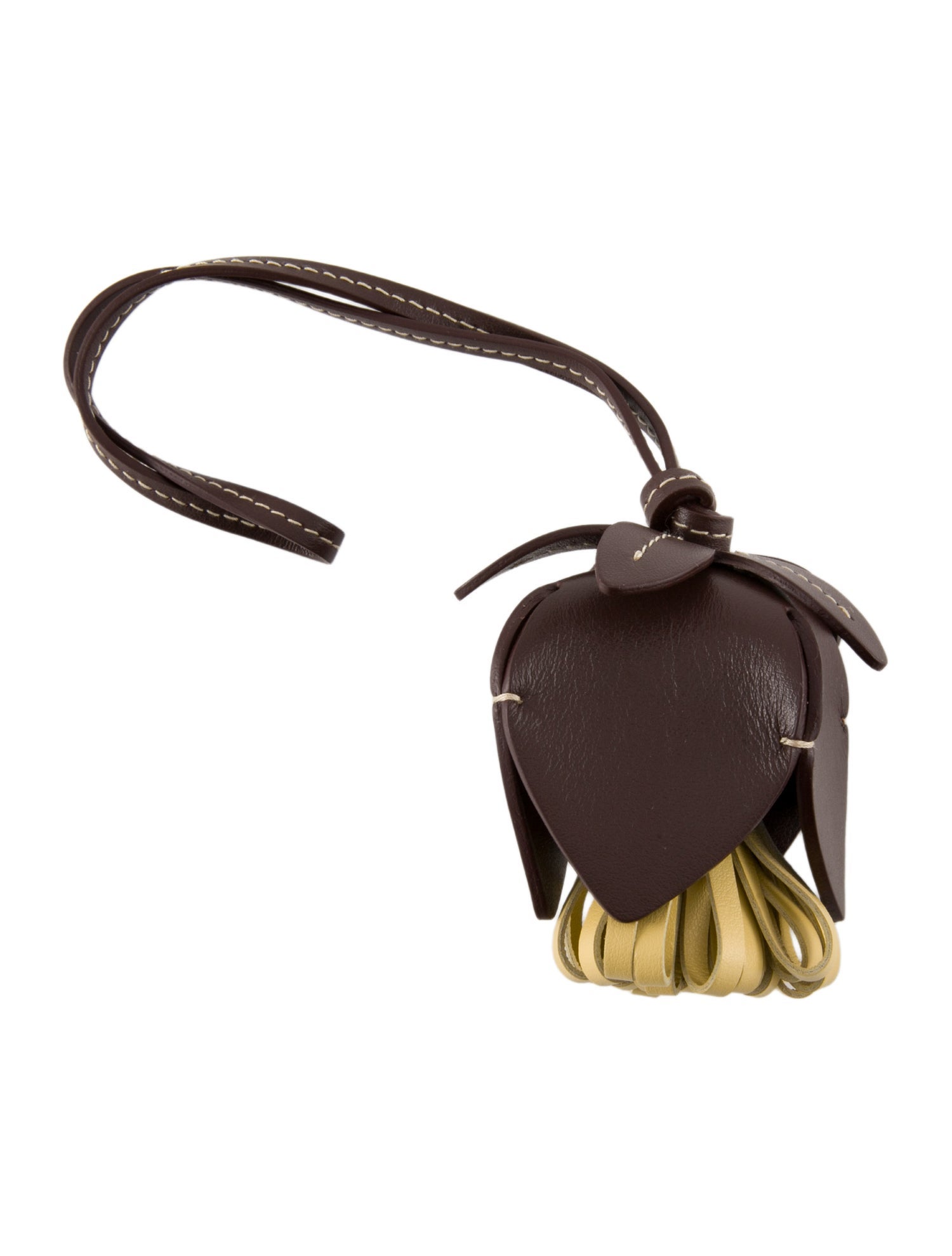 Miu Miu Leather Bag Charm - Brown Bag Accessories, Accessories