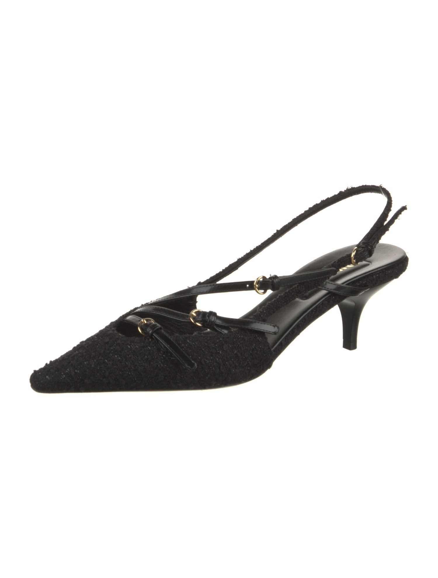 Miu Miu Glitter Accents Slingback Pumps