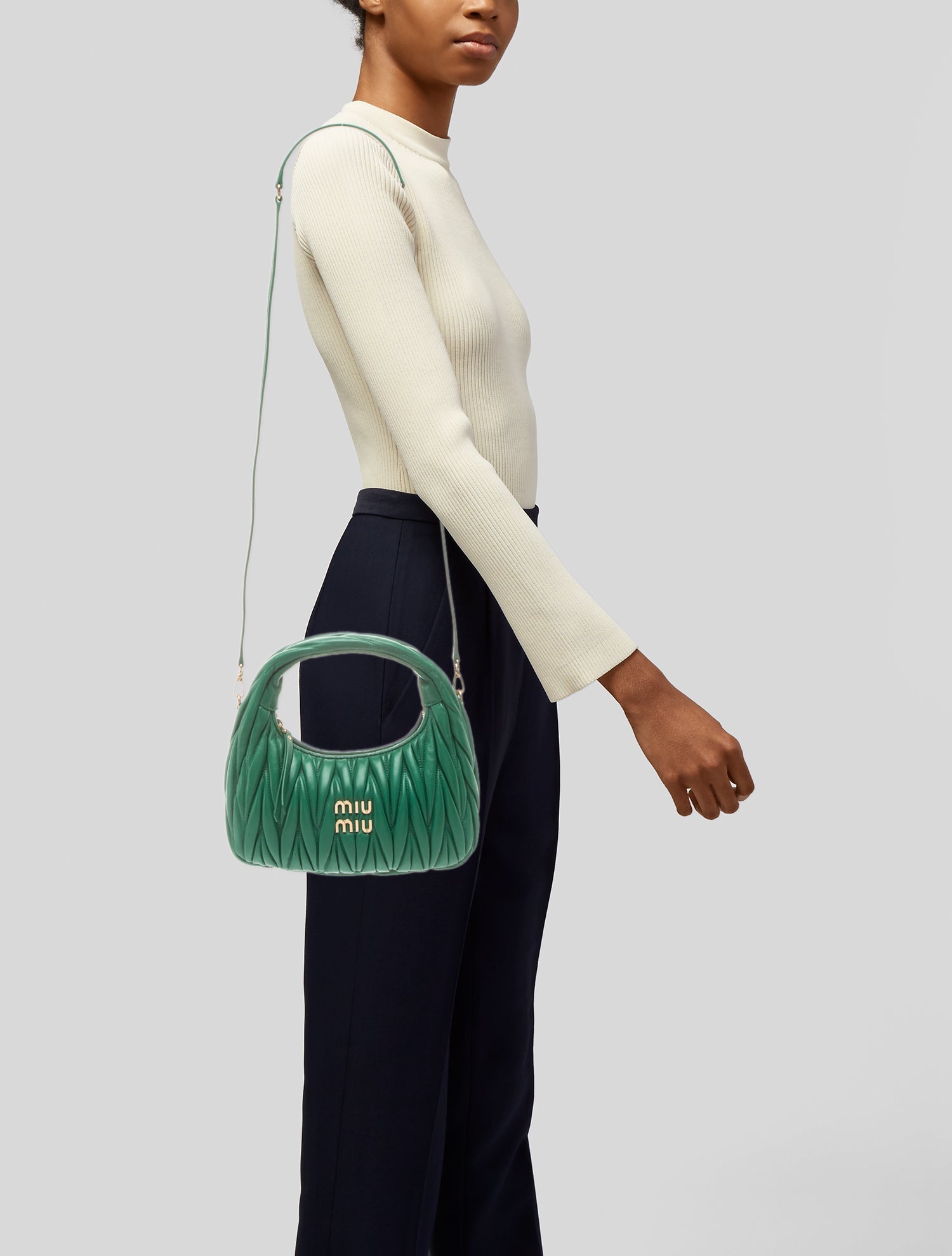 Miu Miu Leather Wander Matelassé Mini
