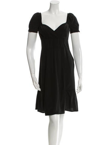 Miu Miu Silk Knee-Length Dressd