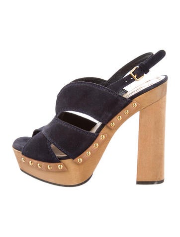 Miu Miu Suede Platform Sandals