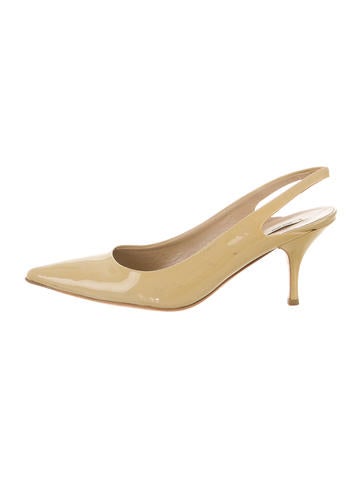 Miu Miu Patent Leather Slingback Pumps