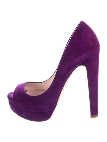 Miu Miu Suede Platform Pumps