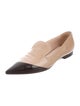 Miu Miu Leather Pointed-Toe Flats