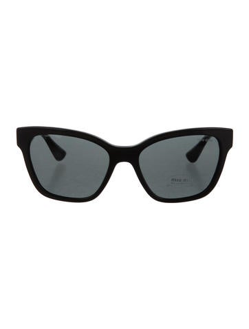 Miu Miu Embellished Cat-Eye Sunglases w/ Tags