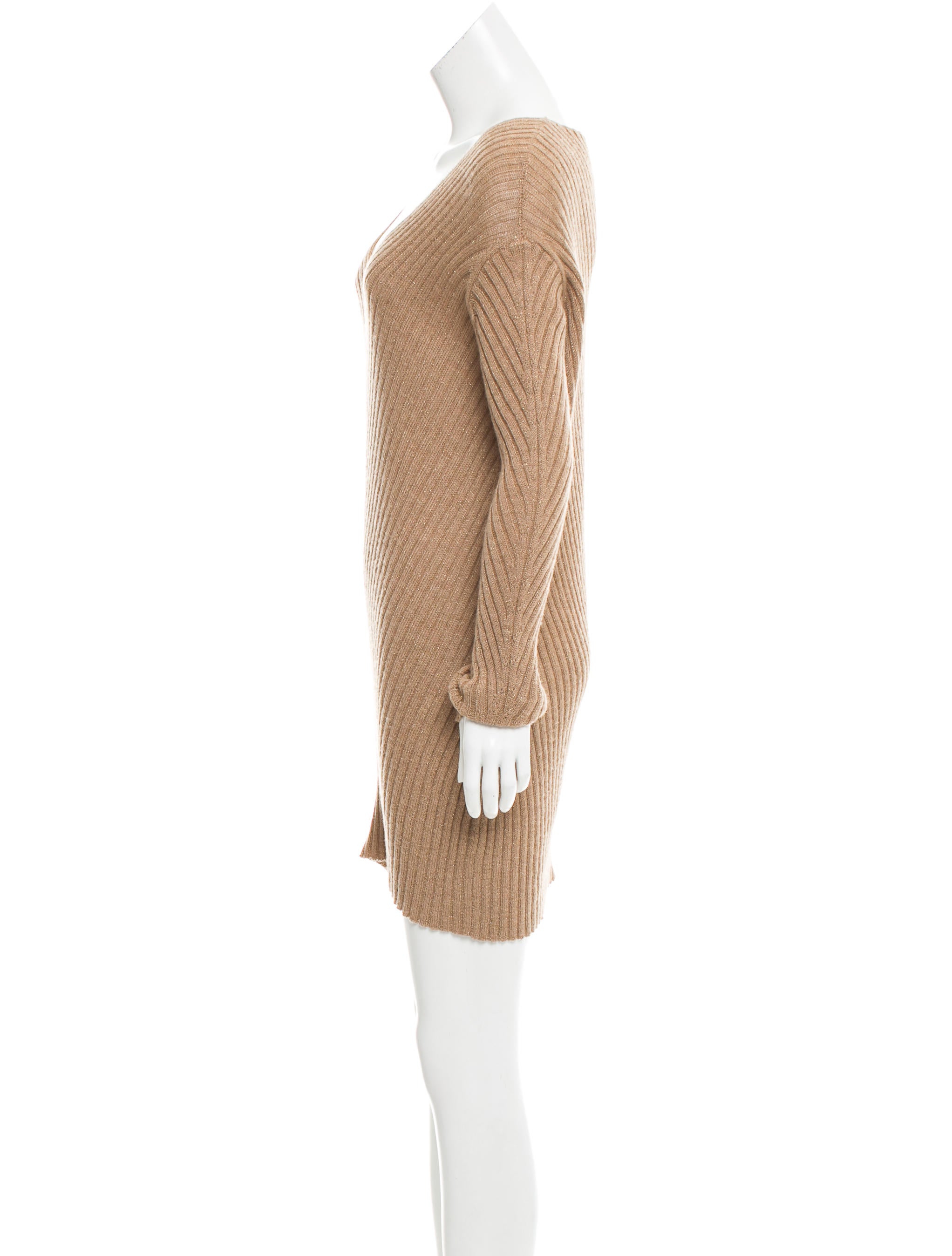 Miu Miu Rib Knit Wool Dress - Clothing - MIU47003 The RealReal