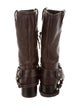 Miu Miu Leather Mid-Calf Boots