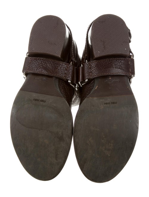 Miu Miu Leather Mid-Calf Boots