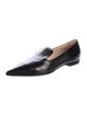 Miu Miu Leather Pointed-Toe Loafers