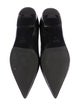 Miu Miu Leather Pointed-Toe Loafers