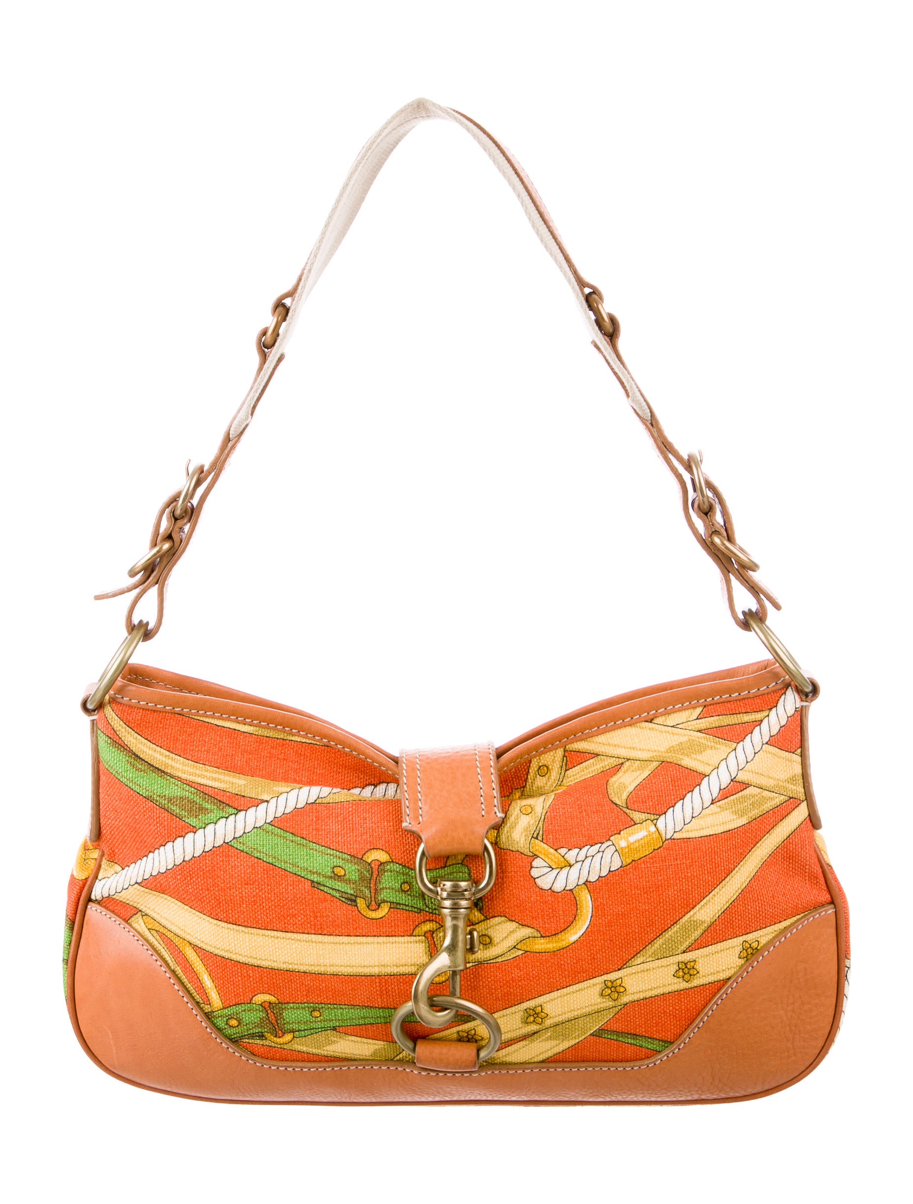 Miu Miu Canvas Shoulder Bag w/ Tags Handbags MIU52594 The RealReal