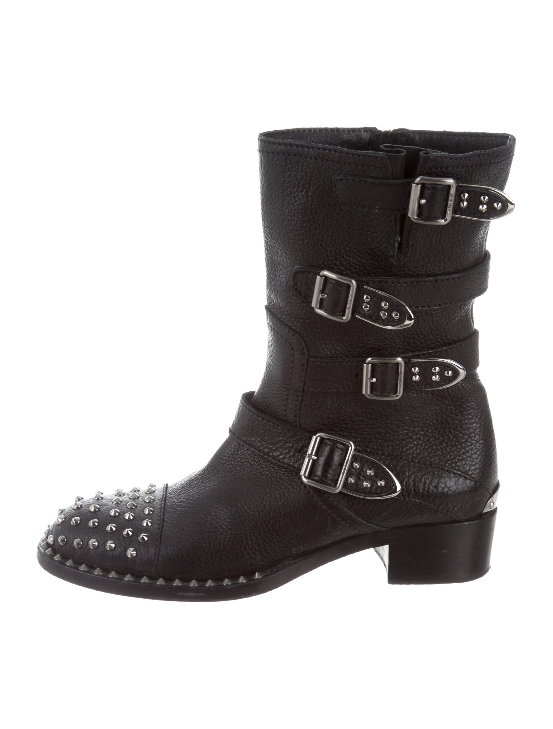 Miu Miu Spiked Ankle Boots