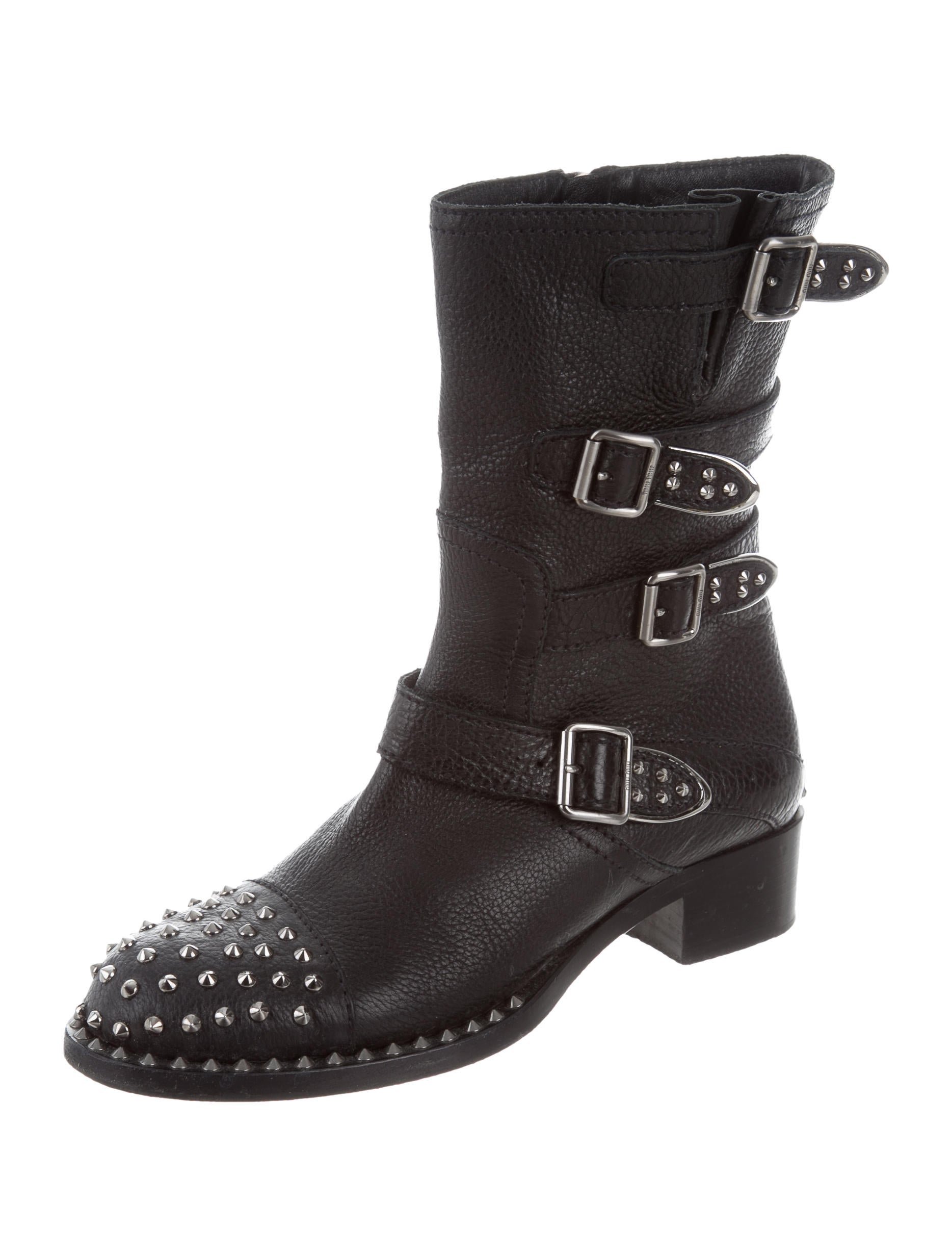 Miu Miu Spiked Ankle Boots