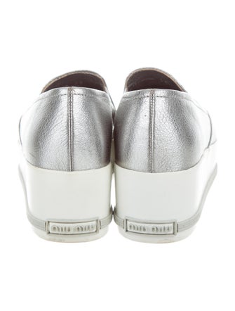 Miu Miu 2016 Metallic Cap-Toe Sneakers